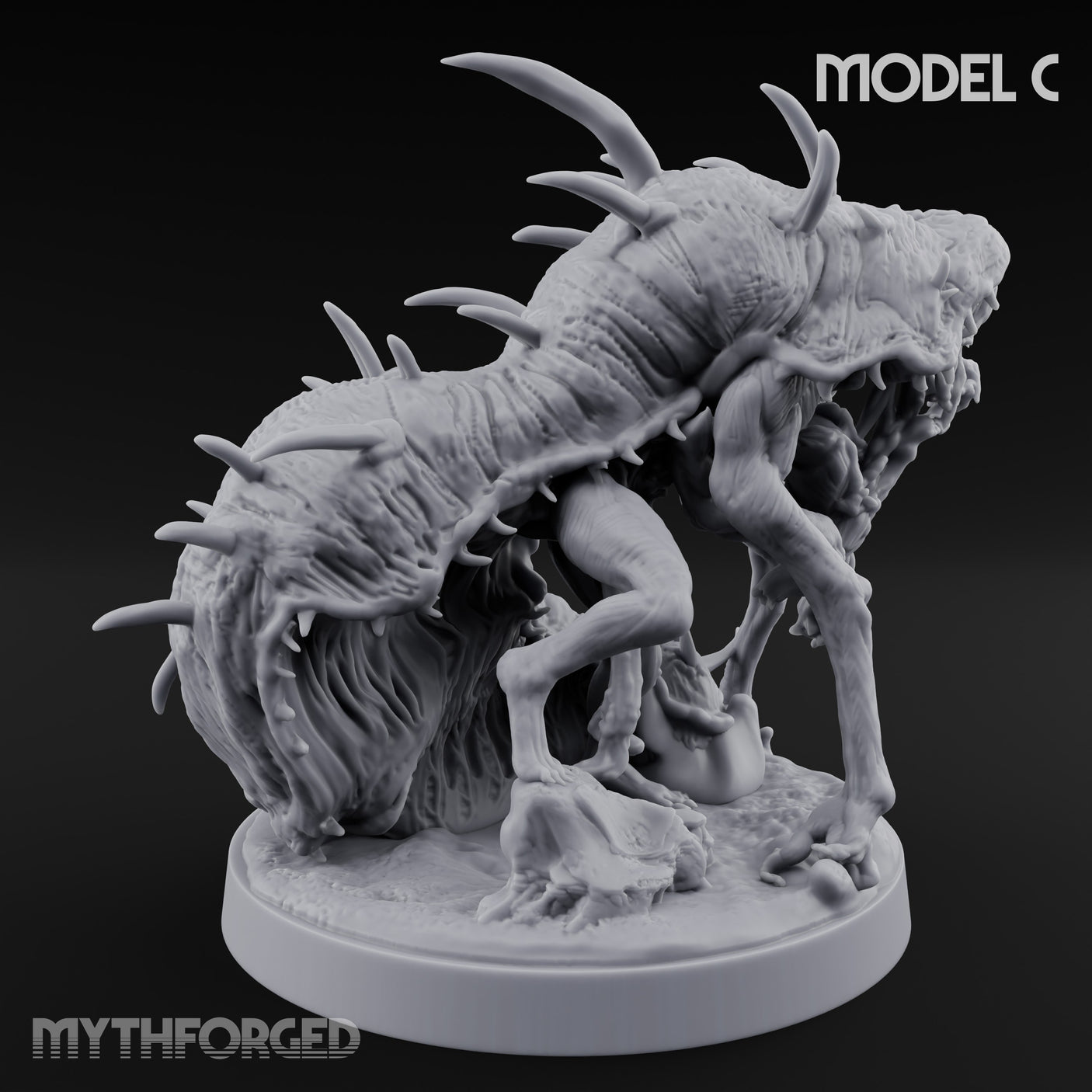 Spine Bristling Aberration Whispering Worm C Miniature for Dungeons and Dragons, Pathfinder or other TTRPGs