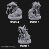 Spine Bristling Whispering Worms Miniature for Dungeons and Dragons, Pathfinder or other TTRPGs