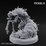 Spine Bristling Whispering Worms Miniature for Dungeons and Dragons, Pathfinder or other TTRPGs