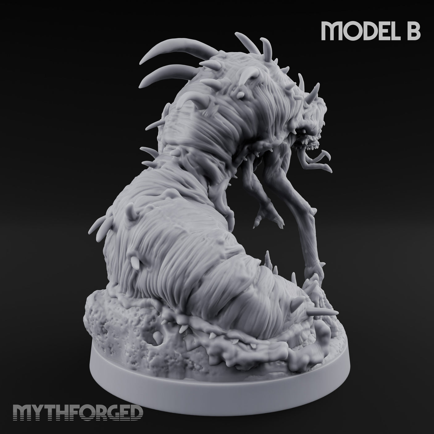 Spine Bristling Whispering Worms Miniature for Dungeons and Dragons, Pathfinder or other TTRPGs