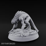 Spine Ridged Lunging Hell Hound Miniature for Dungeons and Dragons, Pathfinder or other TTRPGs
