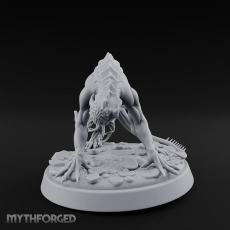 Spine Ridged Lunging Hell Hound Miniature for Dungeons and Dragons, Pathfinder or other TTRPGs