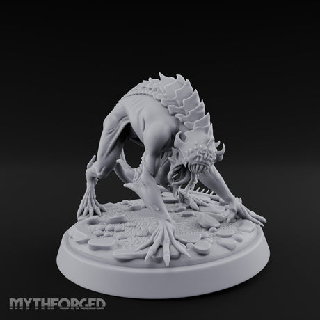 Spine Ridged Lunging Hell Hound Miniature for Dungeons and Dragons, Pathfinder or other TTRPGs