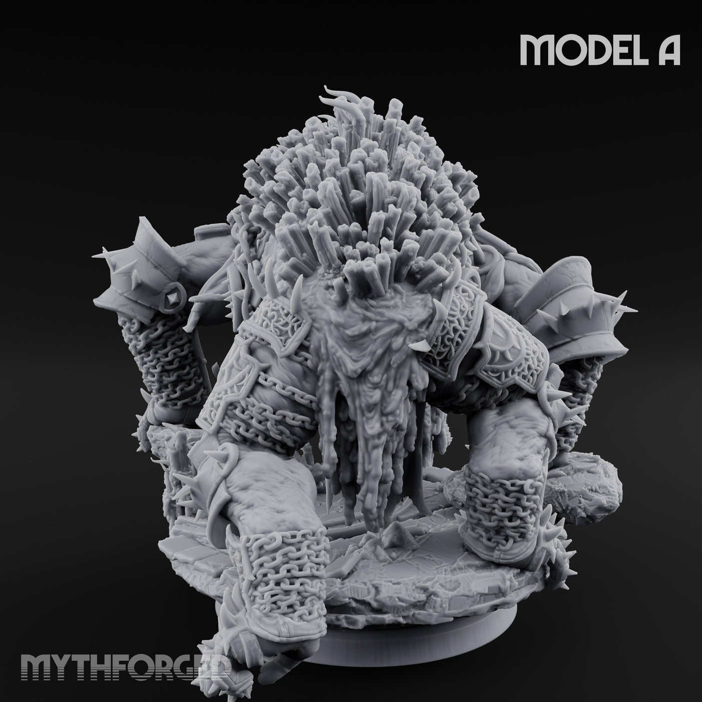 Spines Bursting Demon Hound A Miniature for Dungeons and Dragons, Pathfinder or other TTRPGs