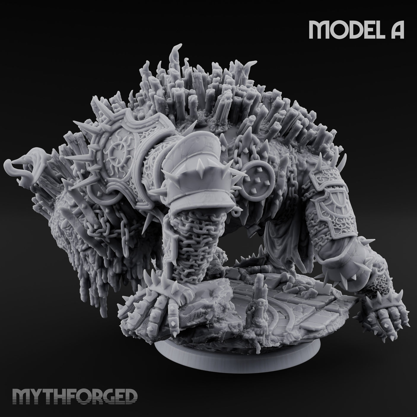 Spines Bursting Demon Hound A Miniature for Dungeons and Dragons, Pathfinder or other TTRPGs