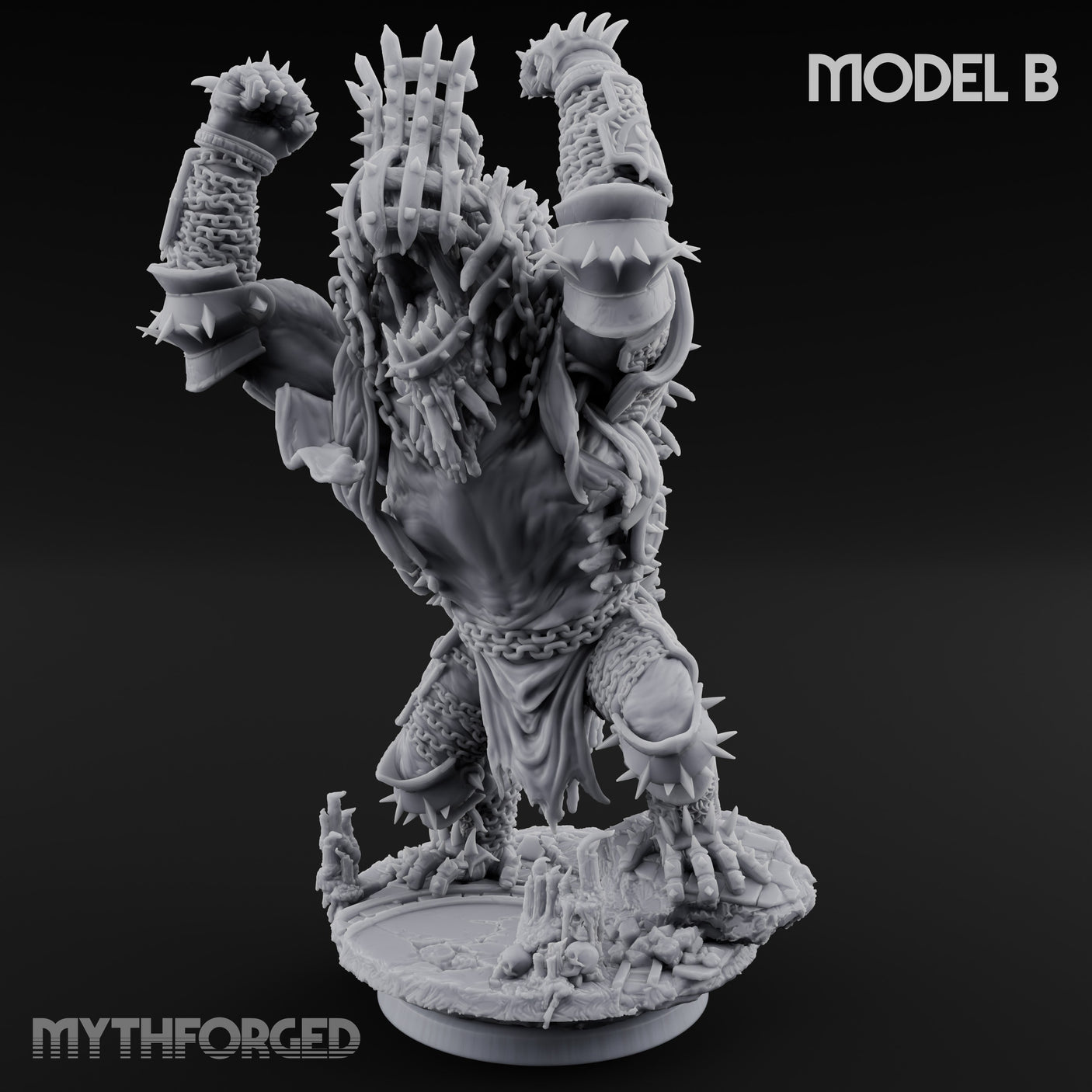 Spines Bursting Demon Hound B Miniature for Dungeons and Dragons, Pathfinder or other TTRPGs