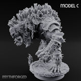 Spines Bursting Demon Hound C Miniature for Dungeons and Dragons, Pathfinder or other TTRPGs