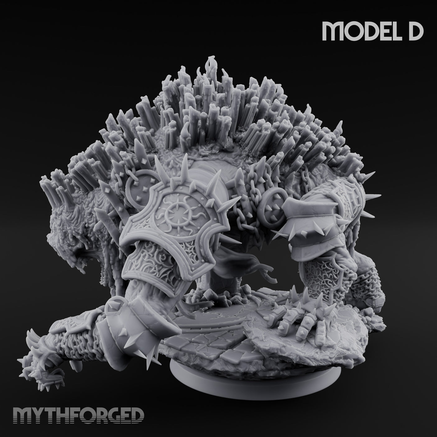 Spines Bursting Demon Hound D Miniature for Dungeons and Dragons, Pathfinder or other TTRPGs