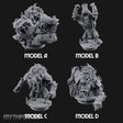 Spines Bursting Demon Hounds Miniature for Dungeons and Dragons, Pathfinder or other TTRPGs