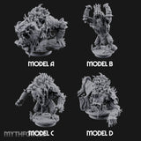 Spines Bursting Demon Hounds Miniature for Dungeons and Dragons, Pathfinder or other TTRPGs