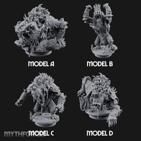 Spines Bursting Demon Hounds Miniature for Dungeons and Dragons, Pathfinder or other TTRPGs