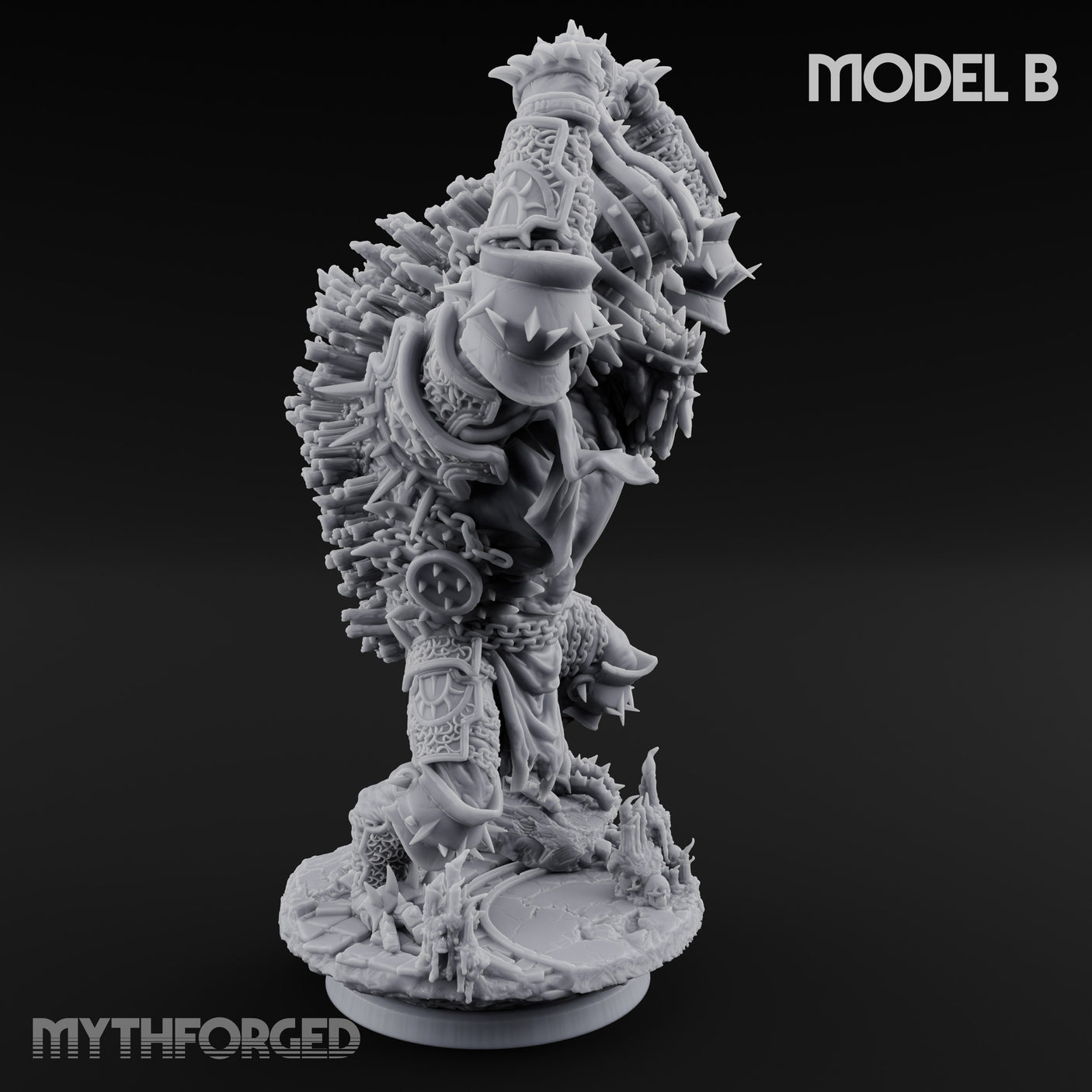 Spines Bursting Demon Hounds Miniature for Dungeons and Dragons, Pathfinder or other TTRPGs