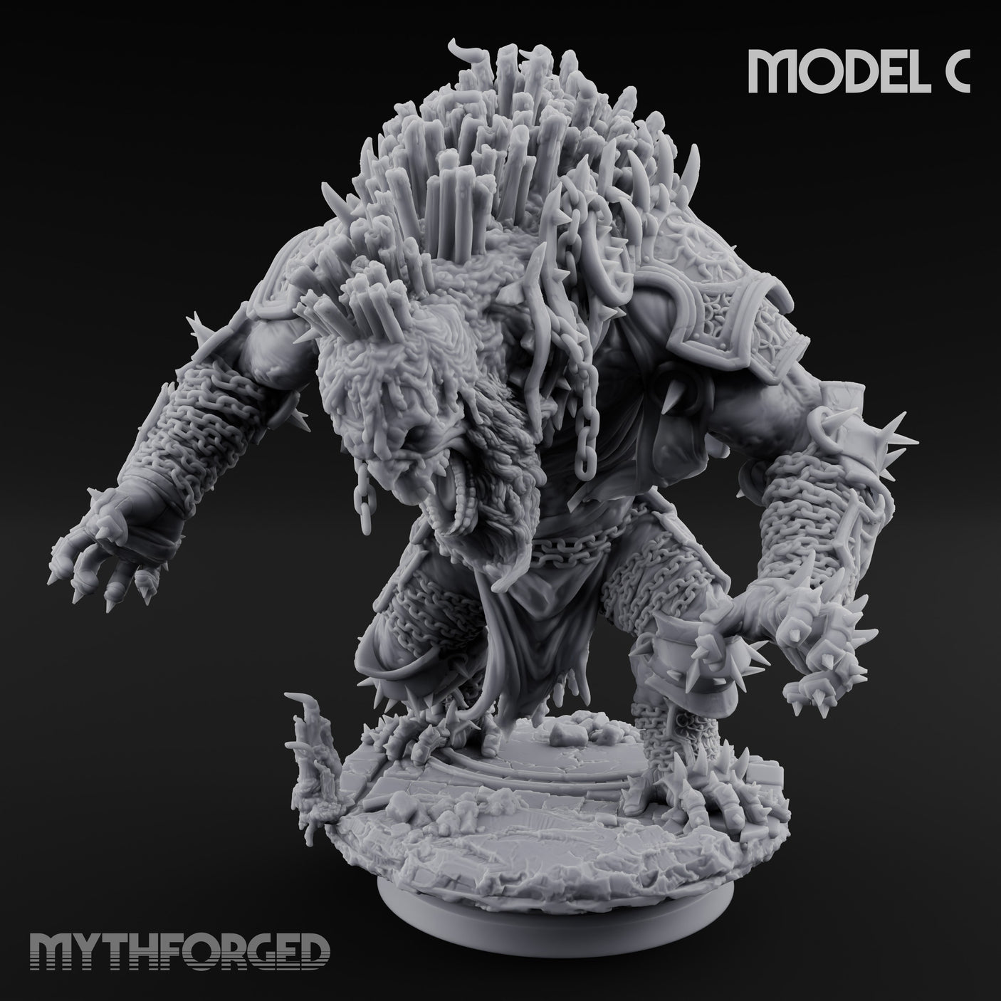 Spines Bursting Demon Hounds Miniature for Dungeons and Dragons, Pathfinder or other TTRPGs