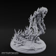 Spines Erupting Maw Agape Zombie Aberration Miniature for Dungeons and Dragons, Pathfinder or other TTRPGs