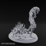 Spines Erupting Maw Agape Zombie Aberration Miniature for Dungeons and Dragons, Pathfinder or other TTRPGs