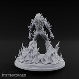 Spines Erupting Maw Agape Zombie Aberration Miniature for Dungeons and Dragons, Pathfinder or other TTRPGs
