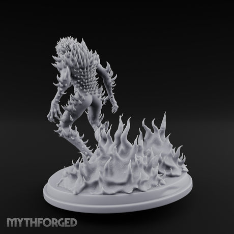 Spines Erupting Maw Agape Zombie Aberration Miniature for Dungeons and Dragons, Pathfinder or other TTRPGs