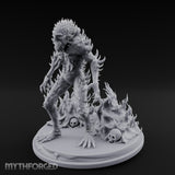 Spines Erupting Maw Agape Zombie Aberration Miniature for Dungeons and Dragons, Pathfinder or other TTRPGs