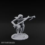 Spinning Blade Strike Human Monk Miniature for Dungeons and Dragons, Pathfinder or other TTRPGs