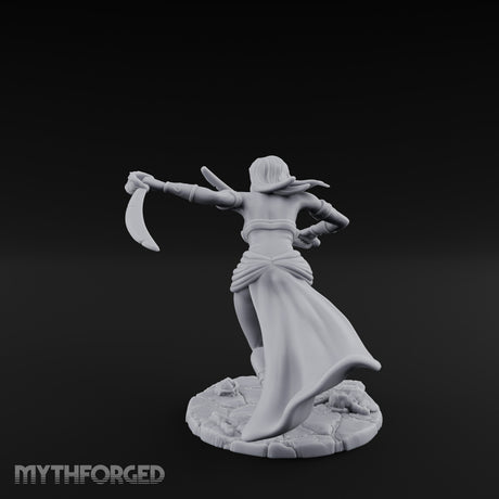 Spinning Blade Strike Human Monk Miniature for Dungeons and Dragons, Pathfinder or other TTRPGs