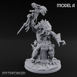 Spirit Channelling Lizardfolk Shaman A Miniature for Dungeons and Dragons, Pathfinder or other TTRPGs