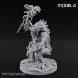 Spirit Channelling Lizardfolk Shaman A Miniature for Dungeons and Dragons, Pathfinder or other TTRPGs