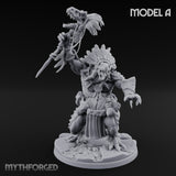 Spirit Channelling Lizardfolk Shamans Miniature for Dungeons and Dragons, Pathfinder or other TTRPGs