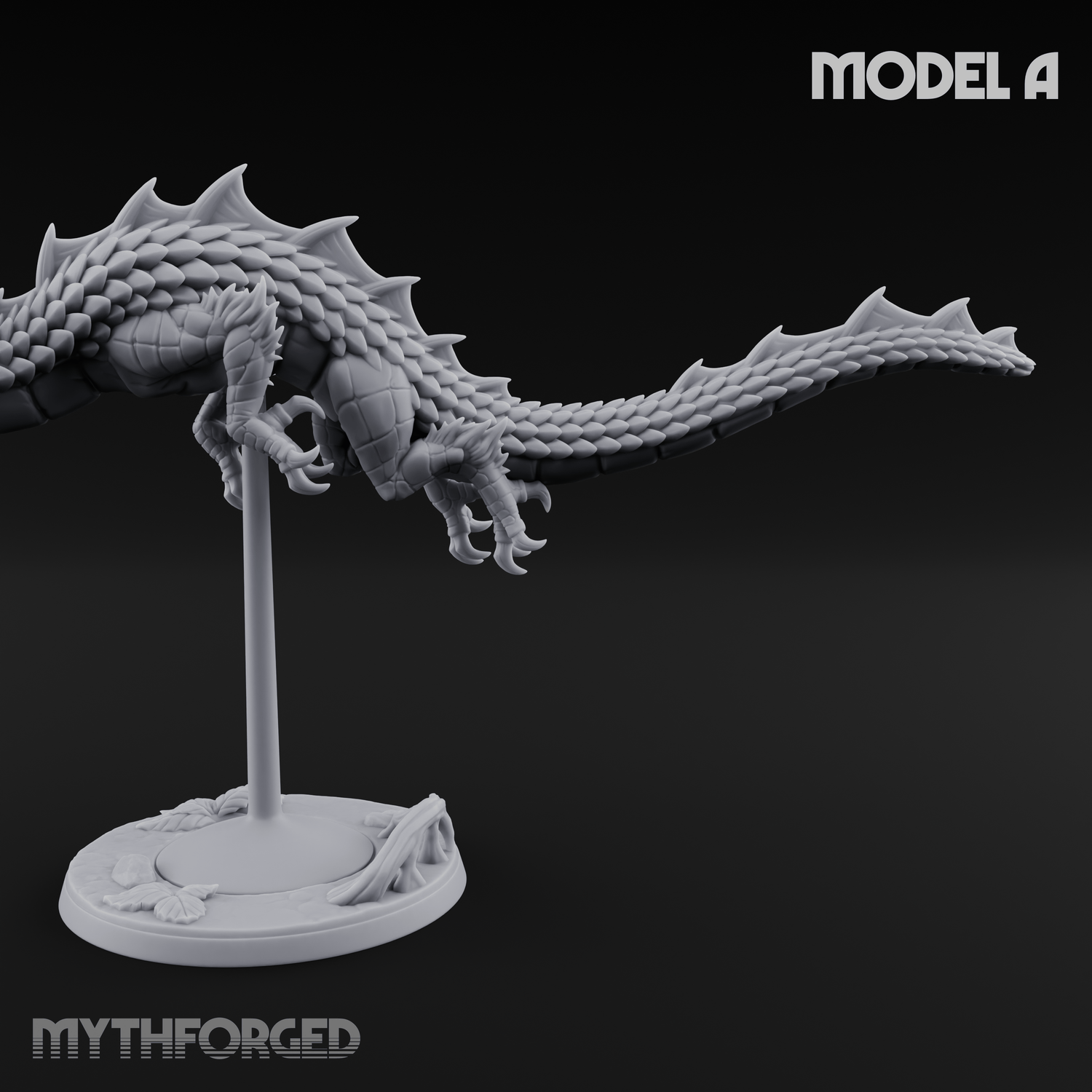 Perched And Calm Spirit Dragons A Miniature for Dungeons and Dragons, Pathfinder or other TTRPGs