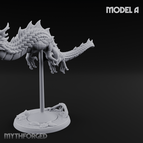 Perched And Calm Spirit Dragons A Miniature for Dungeons and Dragons, Pathfinder or other TTRPGs