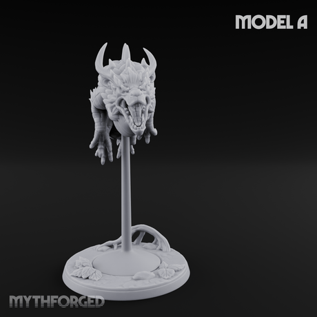 Perched And Calm Spirit Dragons A Miniature for Dungeons and Dragons, Pathfinder or other TTRPGs