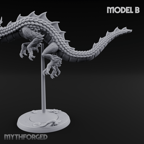 Perched And Calm Spirit Dragons B Miniature for Dungeons and Dragons, Pathfinder or other TTRPGs