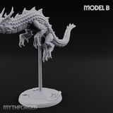 Perched And Calm Spirit Dragons B Miniature for Dungeons and Dragons, Pathfinder or other TTRPGs