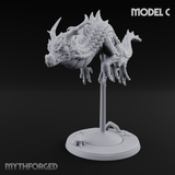 Perched And Calm Spirit Dragons C Miniature for Dungeons and Dragons, Pathfinder or other TTRPGs