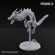 Perched And Calm Spirit Dragons D Miniature for Dungeons and Dragons, Pathfinder or other TTRPGs
