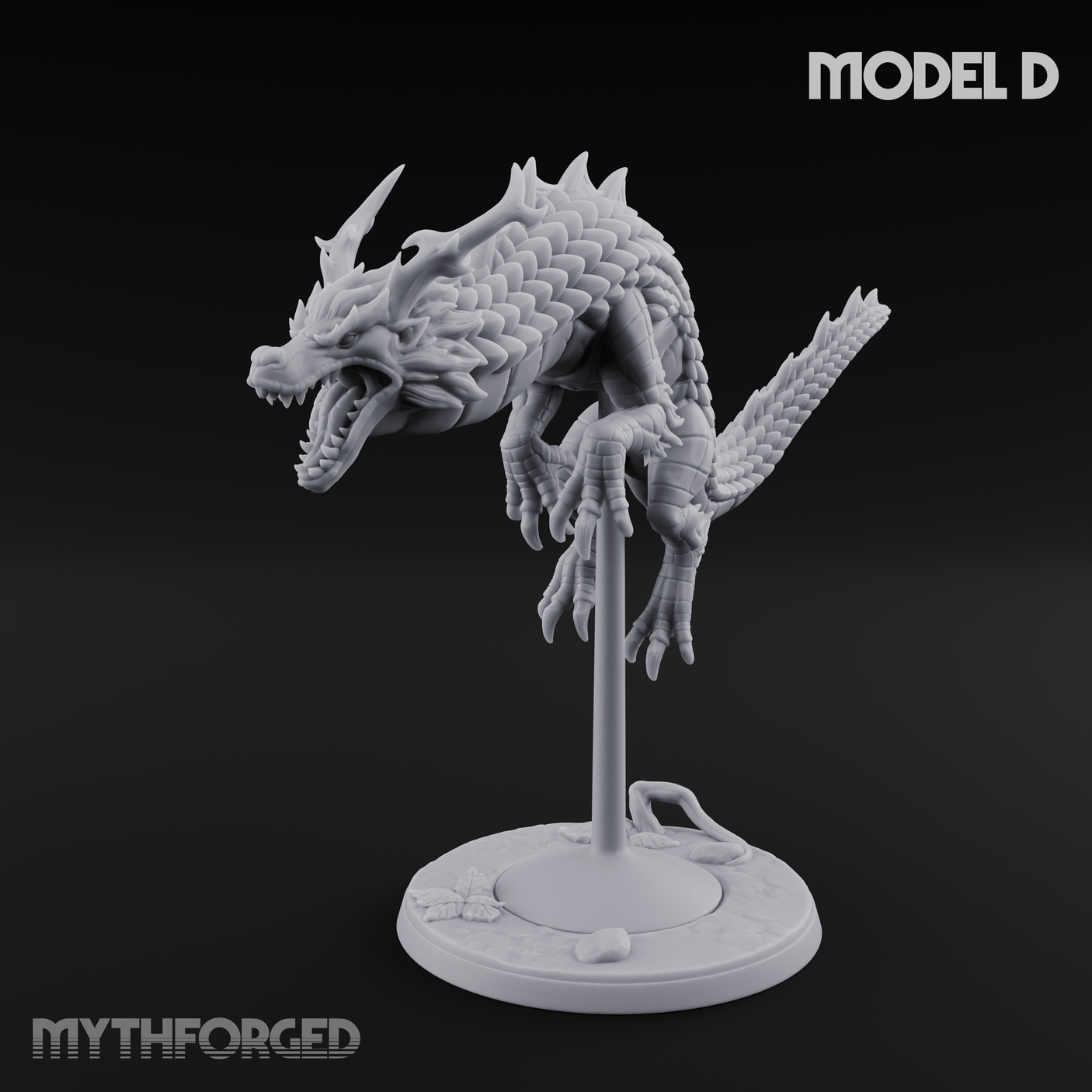 Perched And Calm Spirit Dragons D Miniature for Dungeons and Dragons, Pathfinder or other TTRPGs