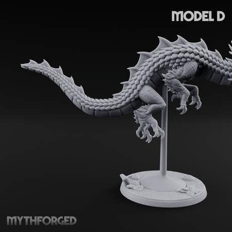 Perched And Calm Spirit Dragons D Miniature for Dungeons and Dragons, Pathfinder or other TTRPGs