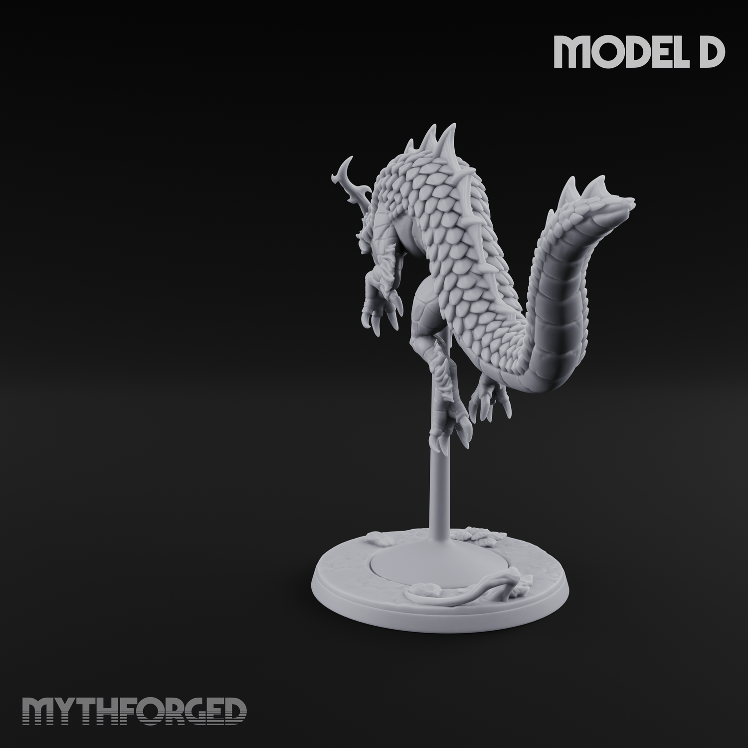 Perched And Calm Spirit Dragons D Miniature for Dungeons and Dragons, Pathfinder or other TTRPGs
