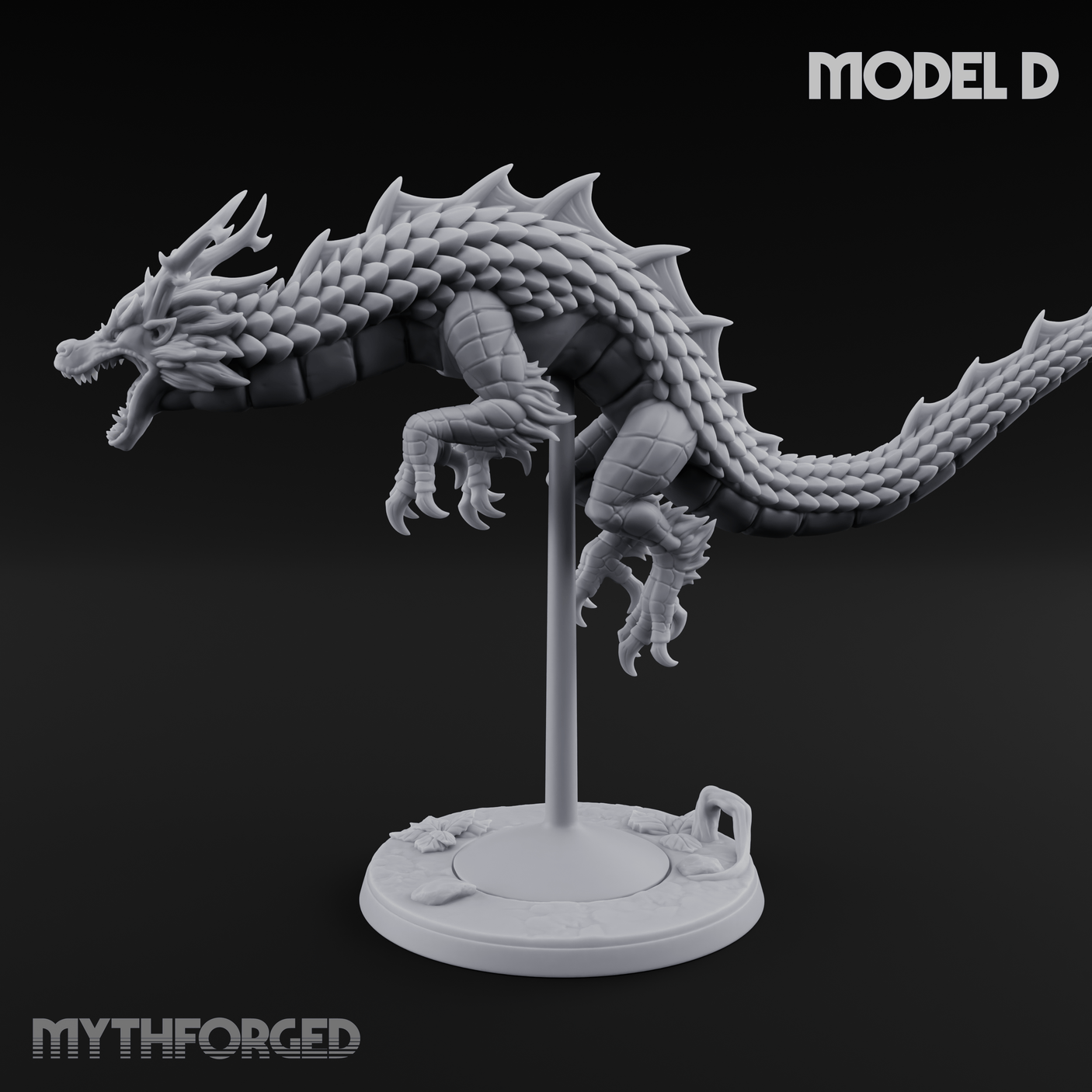 Perched And Calm Spirit Dragons D Miniature for Dungeons and Dragons, Pathfinder or other TTRPGs