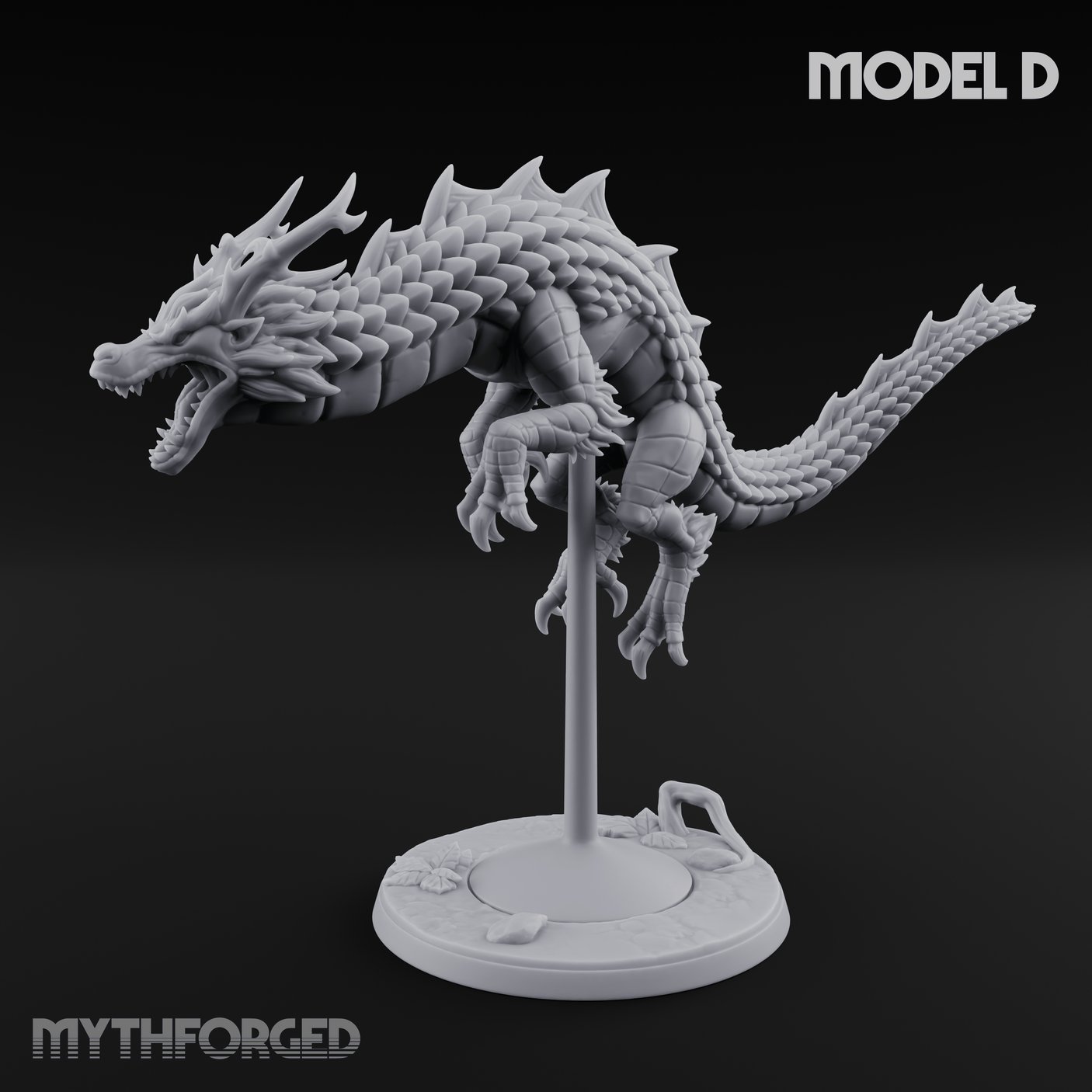 Perched And Calm Spirit Dragons D Miniature for Dungeons and Dragons, Pathfinder or other TTRPGs