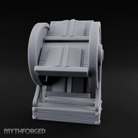 Spoke-Wheeled Tome-Tiered Scholar's Book Wheel Miniature for Dungeons and Dragons, Pathfinder or other TTRPGs