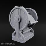 Spoke-Wheeled Tome-Tiered Scholar's Book Wheel Miniature for Dungeons and Dragons, Pathfinder or other TTRPGs