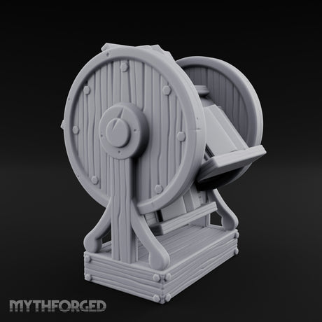 Spoke-Wheeled Tome-Tiered Scholar's Book Wheel Miniature for Dungeons and Dragons, Pathfinder or other TTRPGs