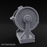 Spoke-Wheeled Tome-Tiered Scholar's Book Wheel Miniature for Dungeons and Dragons, Pathfinder or other TTRPGs