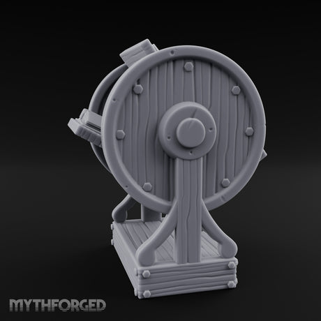 Spoke-Wheeled Tome-Tiered Scholar's Book Wheel Miniature for Dungeons and Dragons, Pathfinder or other TTRPGs
