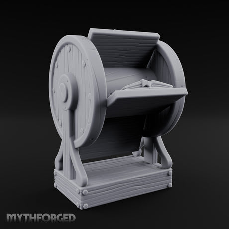 Spoke-Wheeled Tome-Tiered Scholar's Book Wheel Miniature for Dungeons and Dragons, Pathfinder or other TTRPGs
