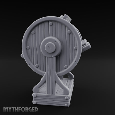 Spoke-Wheeled Tome-Tiered Scholar's Book Wheel Miniature for Dungeons and Dragons, Pathfinder or other TTRPGs