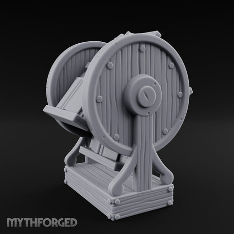 Spoke-Wheeled Tome-Tiered Scholar's Book Wheel Miniature for Dungeons and Dragons, Pathfinder or other TTRPGs