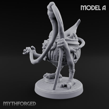 Spoon Wielding Mimic Cauldron A Miniature for Dungeons and Dragons, Pathfinder or other TTRPGs