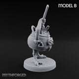 Spoon Wielding Mimic Cauldron B Miniature for Dungeons and Dragons, Pathfinder or other TTRPGs