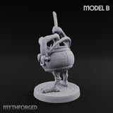 Spoon Wielding Mimic Cauldron B Miniature for Dungeons and Dragons, Pathfinder or other TTRPGs